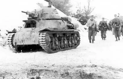 "Гочкис" во время антипартизанской операции зимой 1943-44 гг.