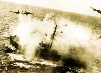 «Бофайтеры» атакуют быстроходную десантную баржу ВМС Германии