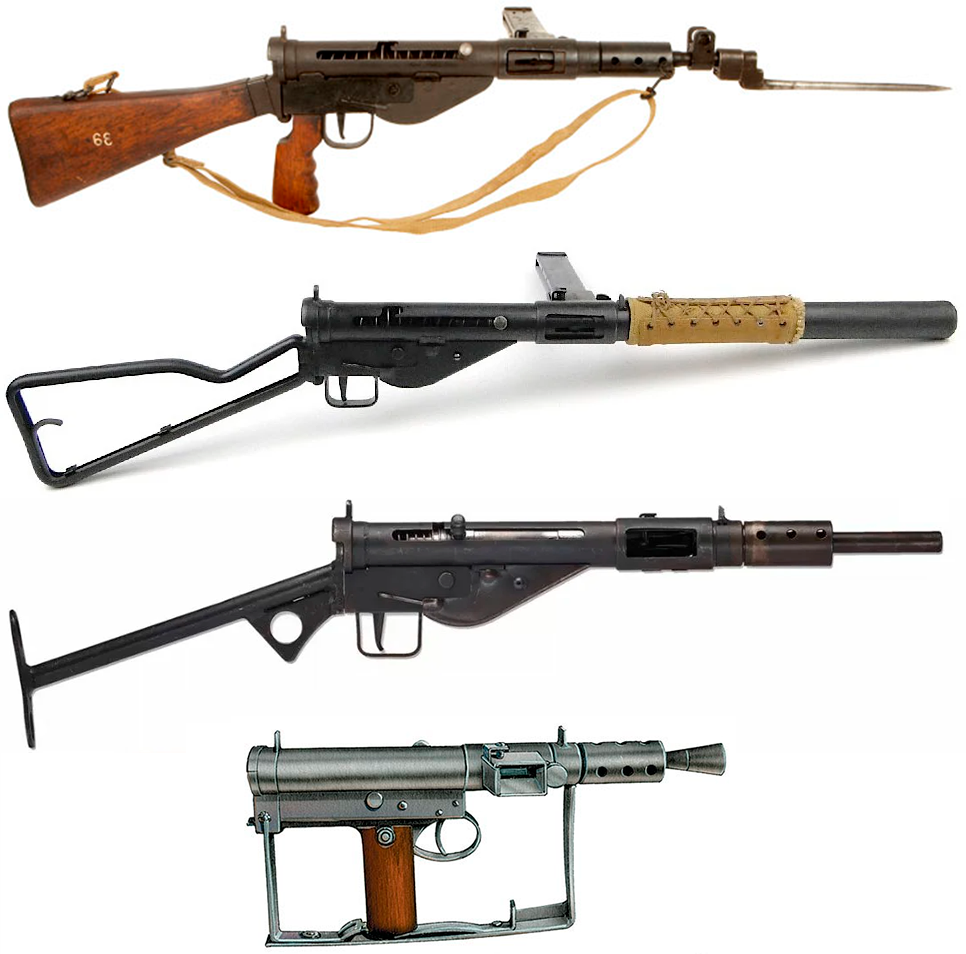 Различные модели пистолета-пулемета "Стэн"